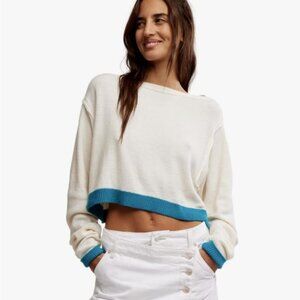 NEW Free People We the Free Into the Blue Sweater 267
